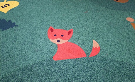 Motifs Animaux 2D en EPDM pour sol coulé